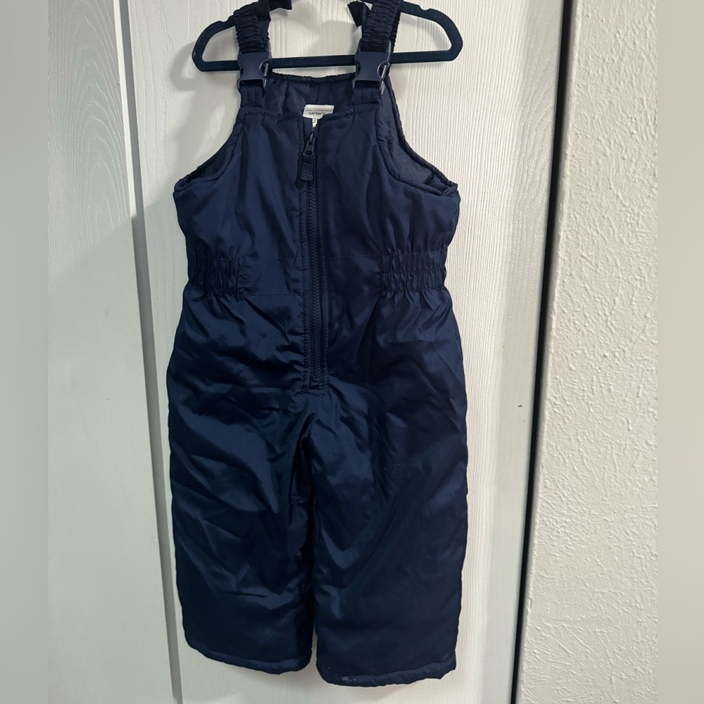 3T Toddler Snowsuit Navy Blue Adjustable Straps